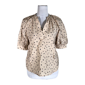 Unisex Holly & Whyte by Lindex - Short-sleeved blouse, size 38 - Beige (1)