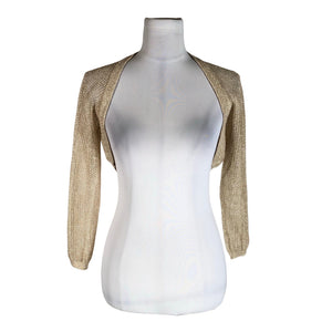 Unisex Create - Evening bolero jacket, size 38 - Gold (1)