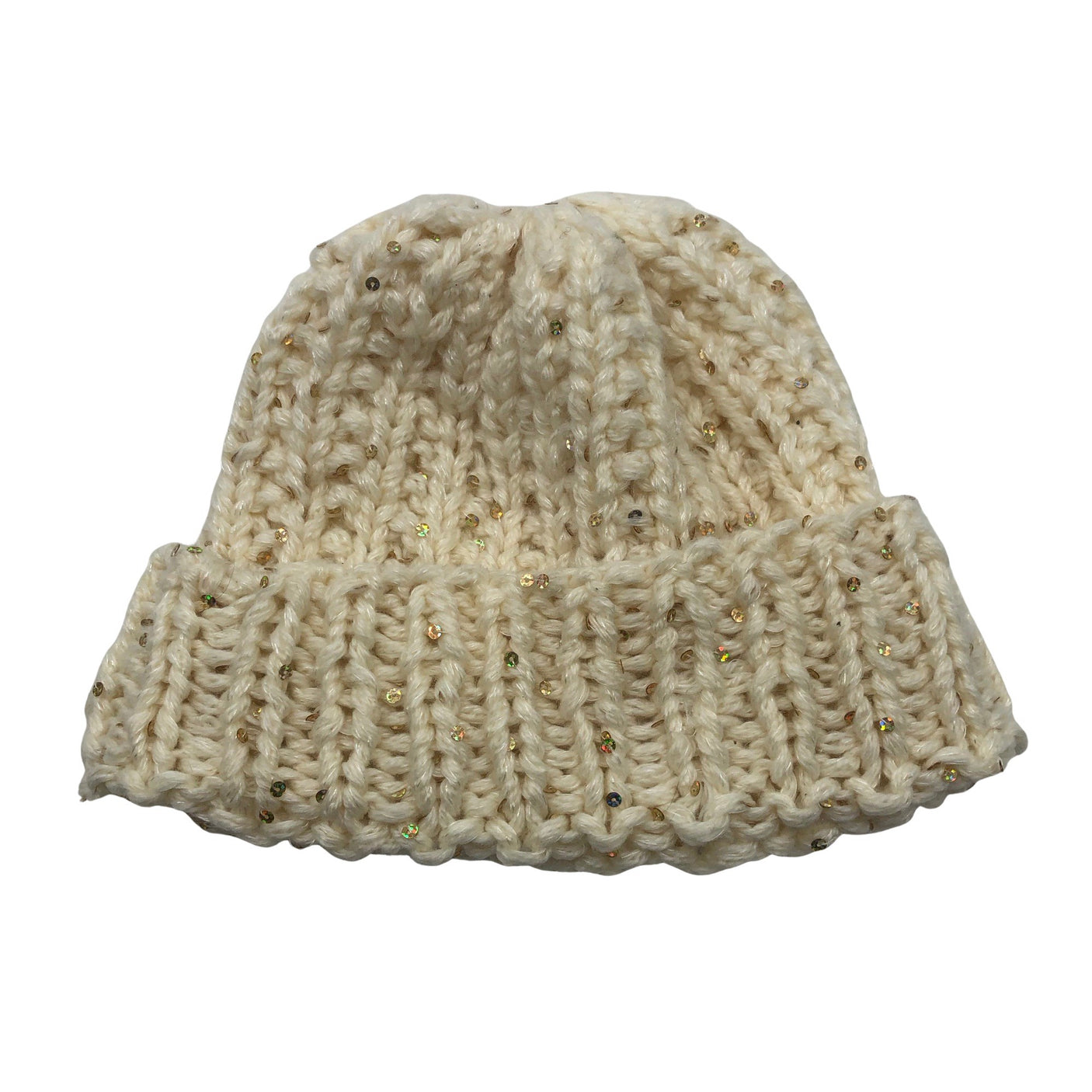Unisex Handmade - Winter beanie, size 56 - 58 cm - Natural white (1)