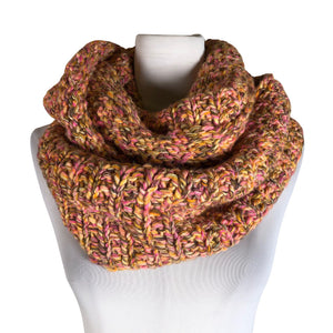 Unisex Handmade - Circle scarf, size Maxi - Pink (1)
