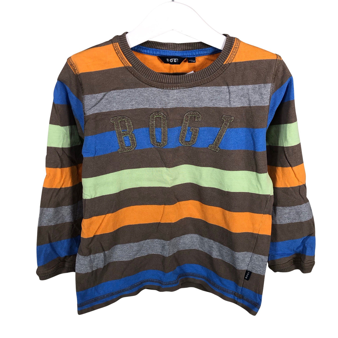 Unisex Bogi - Tricot shirt, size 104 - 110 - Brown (1)