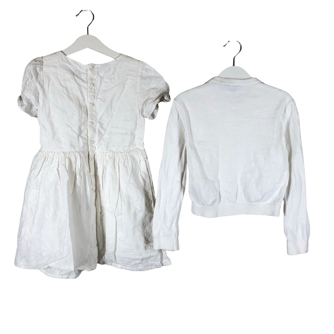 Unisex Polarn O. Pyret - Dress, size 116 - 122 - White (2)