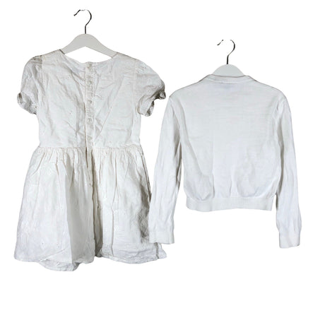 Unisex Polarn O. Pyret - Dress, size 116 - 122 - White (2)