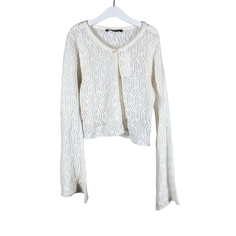 Unisex Lindex - Cardigan, size 146 - 152 - Natural white ()