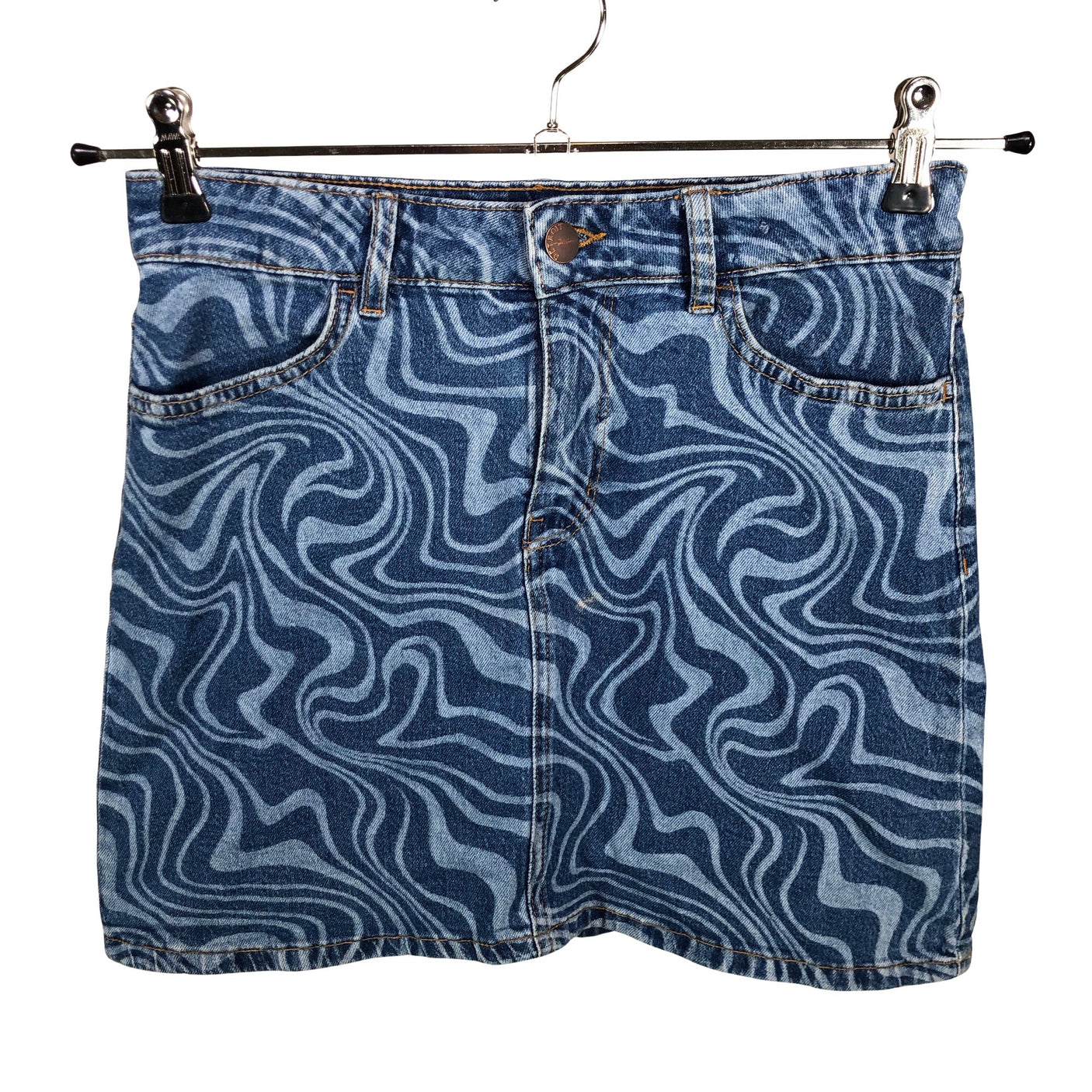 Unisex Lindex - Denim skirt, size 158 - 164 - Blue (1)