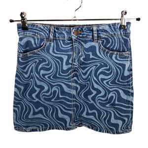 Unisex Lindex - Denim skirt, size 158 - 164 - Blue (1)