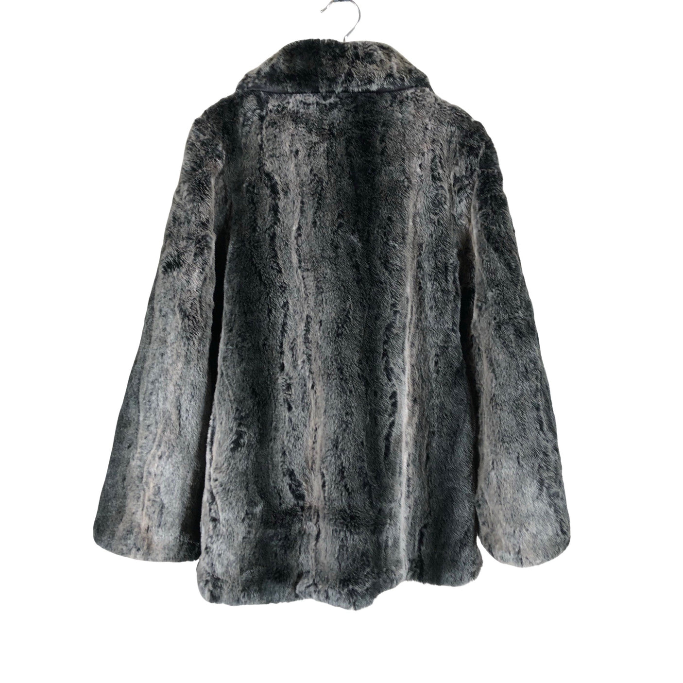 Unisex Lindex - Faux fur coat, size 134 - 140 - Gray (2)