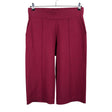 Unisex NOSH - Tricot capri pants, size 42 - Wine red ()