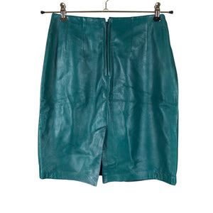 Unisex Evan Davies - Leather skirt, size 36 - Green (2)