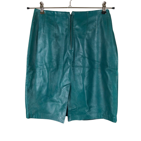 Unisex Evan Davies - Leather skirt, size 36 - Green (2)