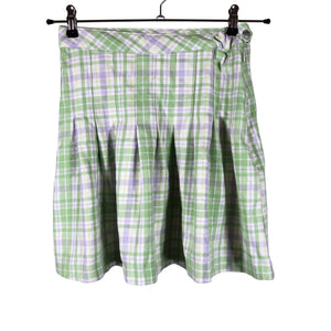 Unisex Lindex - Pleated skirt, size 158 - 164 - Green (1)