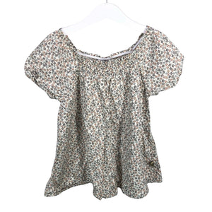 Unisex POMPdeLUX - Short-sleeved blouse, size 122 - 128 - Beige (1)
