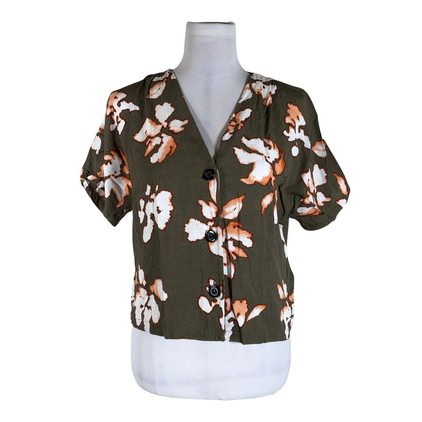 Unisex Lindex - Short-sleeved blouse, size 40 - Green (1)