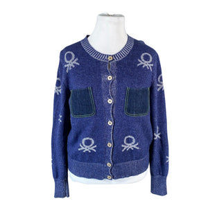 Unisex Benetton - Cardigan, size 42 - Blue (1)