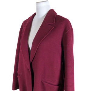 Unisex Massimo Dutti - Wool coat, size 40 - Violet (3)