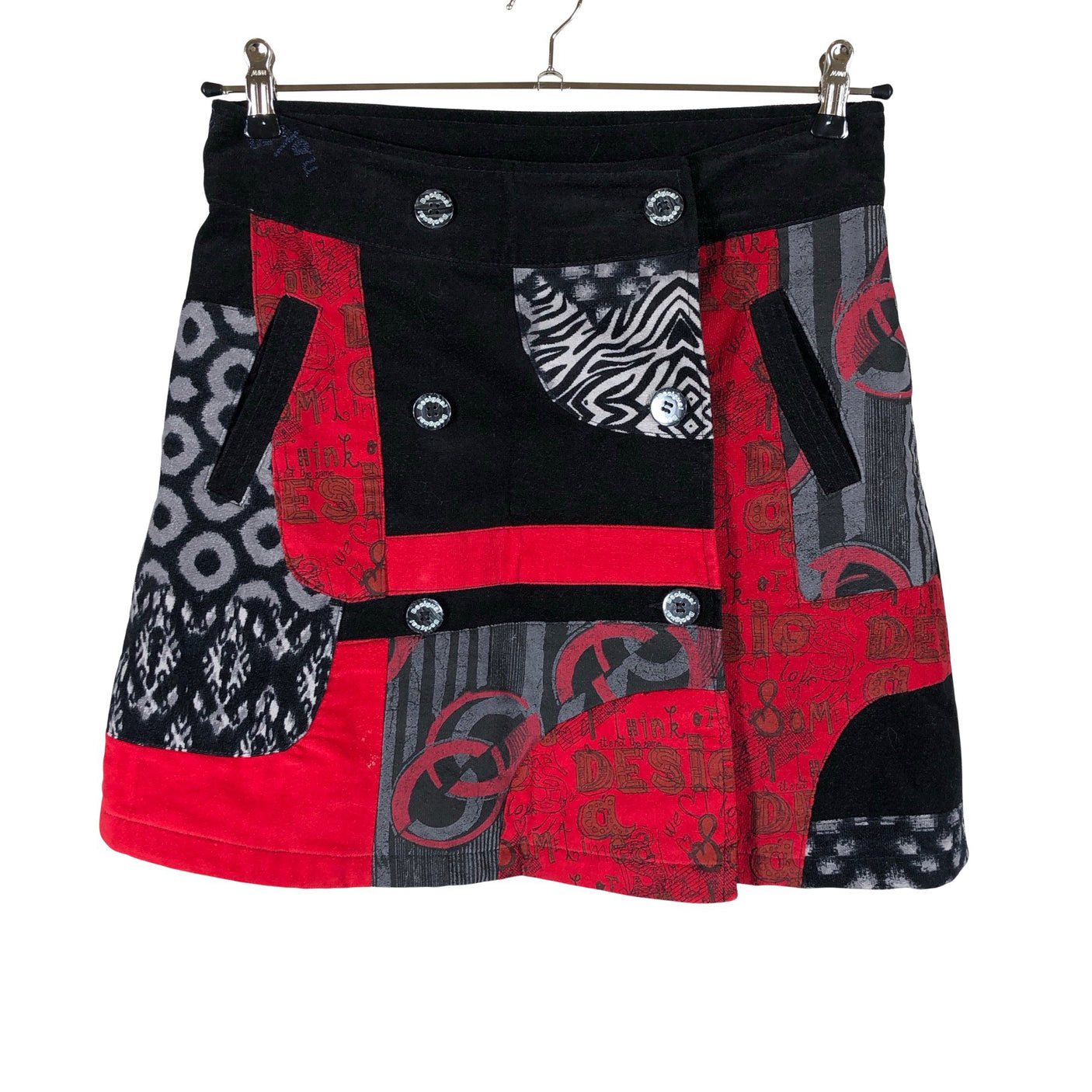 Unisex Desigual - Fabric skirt, size 40 - Black (1)