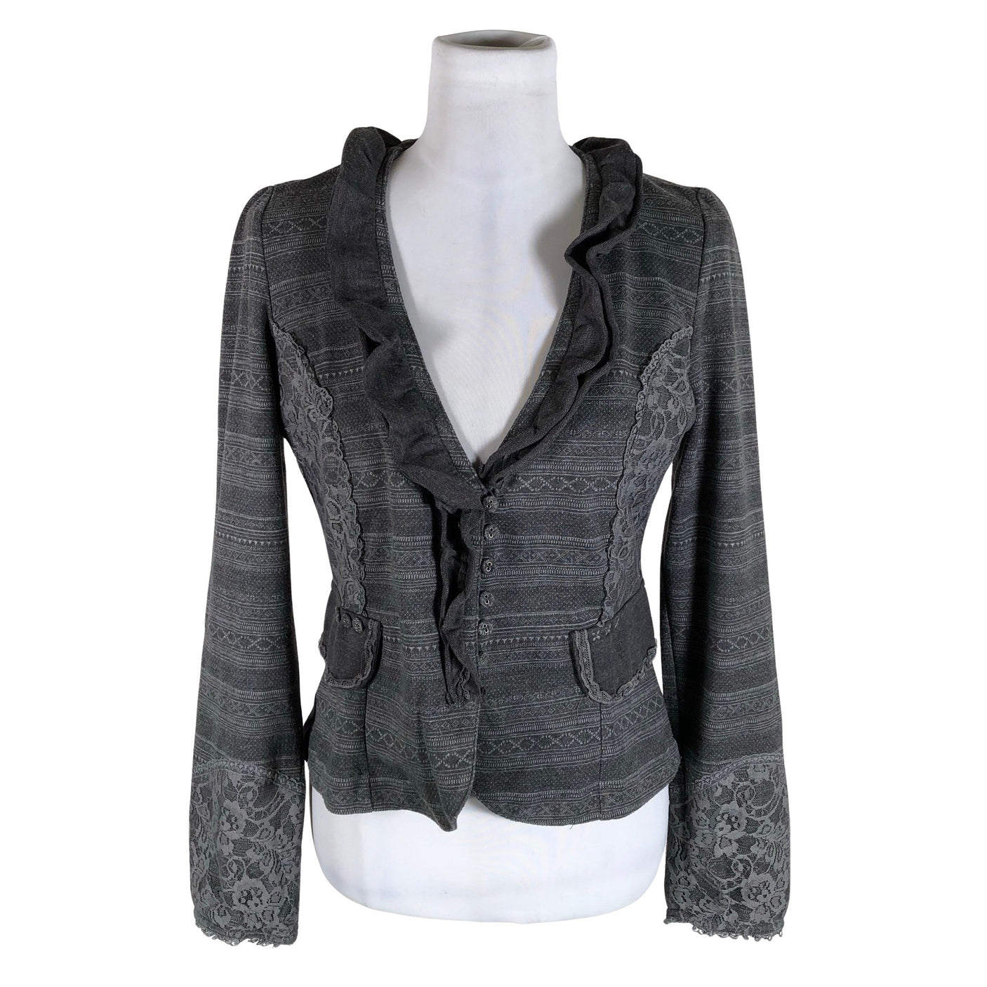 Unisex Cream - Cardigan, size 38 - Gray (1)