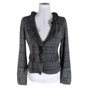 Unisex Cream - Cardigan, size 38 - Gray (1)