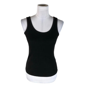Unisex Lindex - Tricot tank top, size 34 - Black (1)
