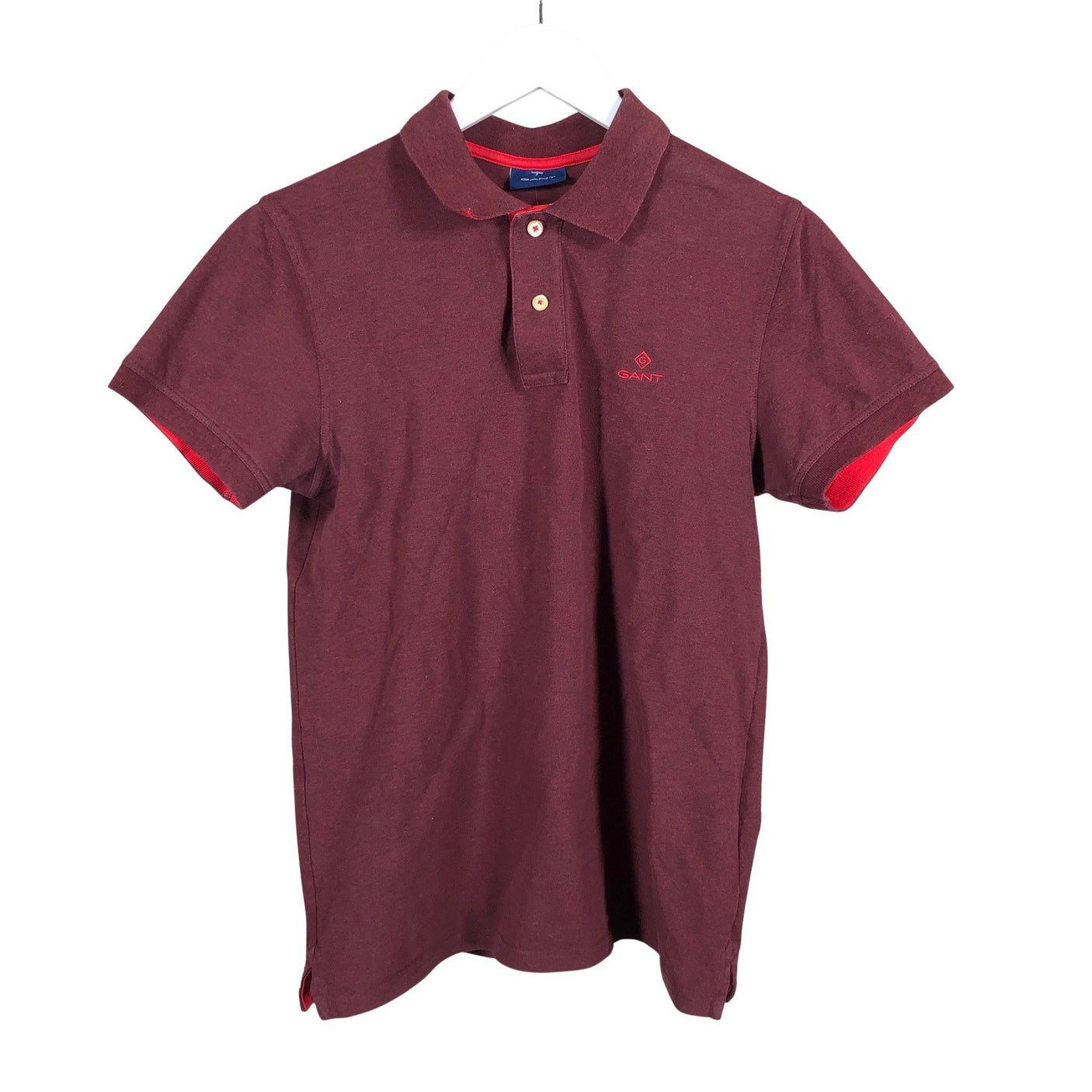Unisex Gant - Polo shirt, size S - Wine red (1)