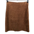 Unisex Cut & Pret - Leather skirt, size 36 - Brown ()