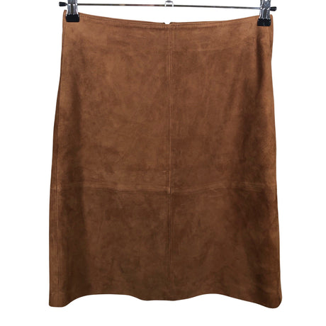 Unisex Cut & Pret - Leather skirt, size 36 - Brown ()