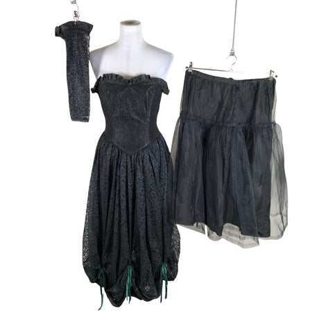Unisex Handmade - Party dress, size 36 - Black ()