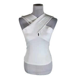 Unisex Andiata - Tricot tank top, size 36 - White (1)
