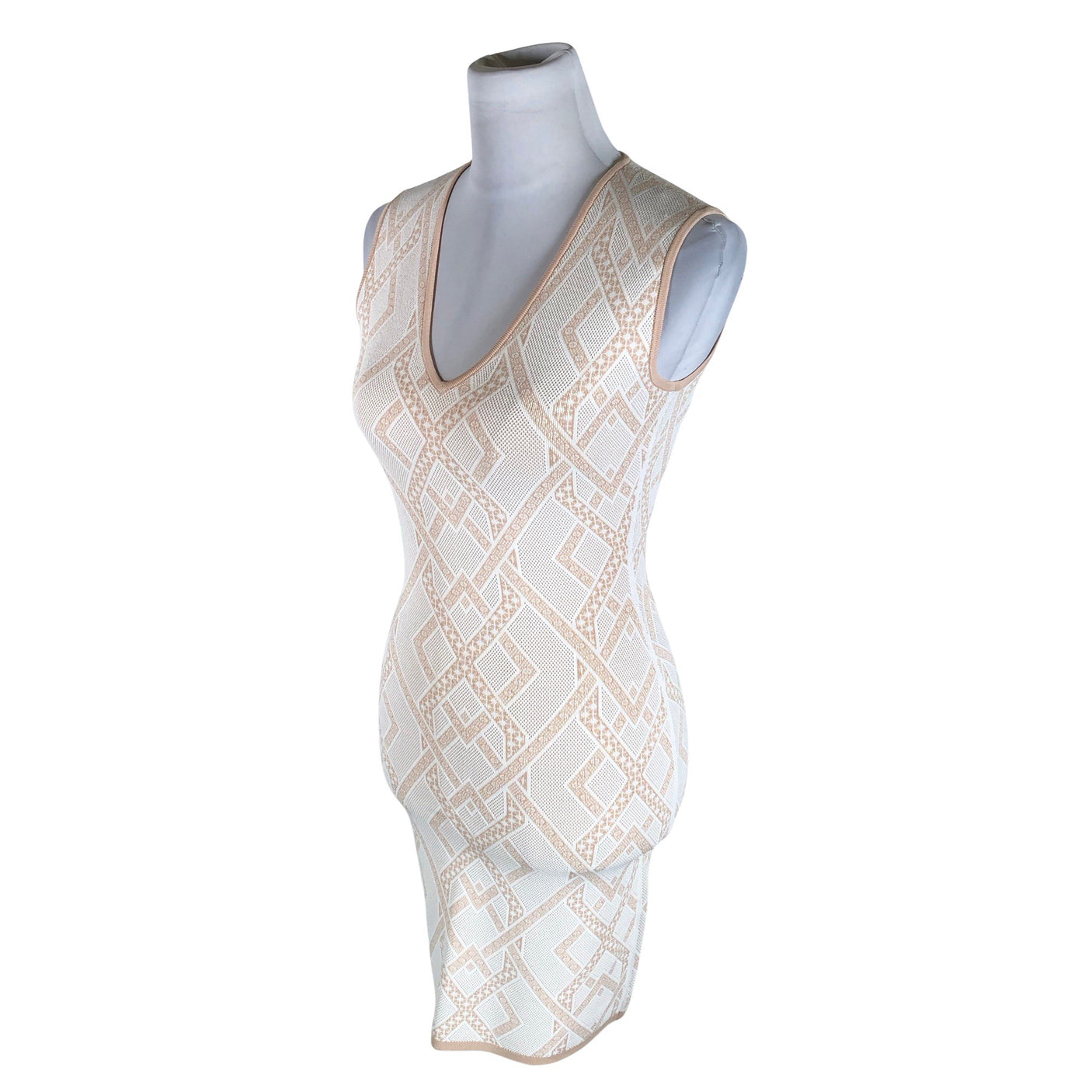 Unisex BCBG Maxazria - Knit dress, size 36 - Beige (3)