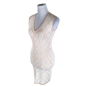 Unisex BCBG Maxazria - Knit dress, size 36 - Beige (3)