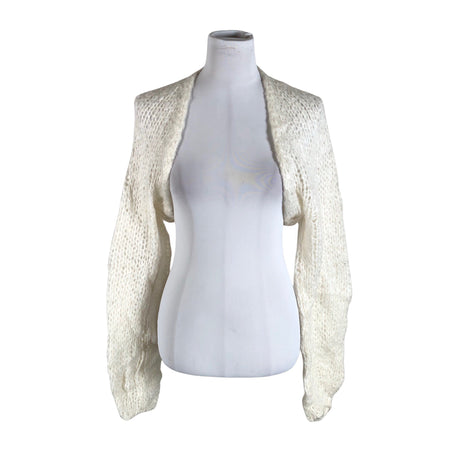 Unisex Benetton - Knit bolero jacket, size 48 - White ()