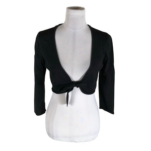 Unisex s.Oliver - Knit bolero jacket, size 38 - Black (1)