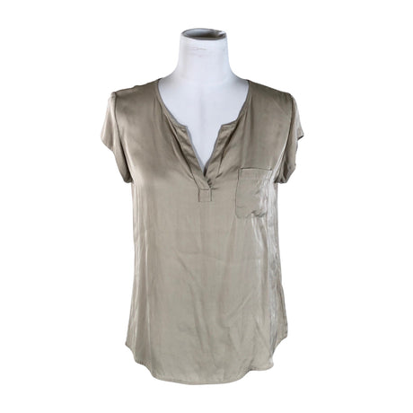 Unisex Repeat - Short-sleeved blouse, size 38 - Beige ()