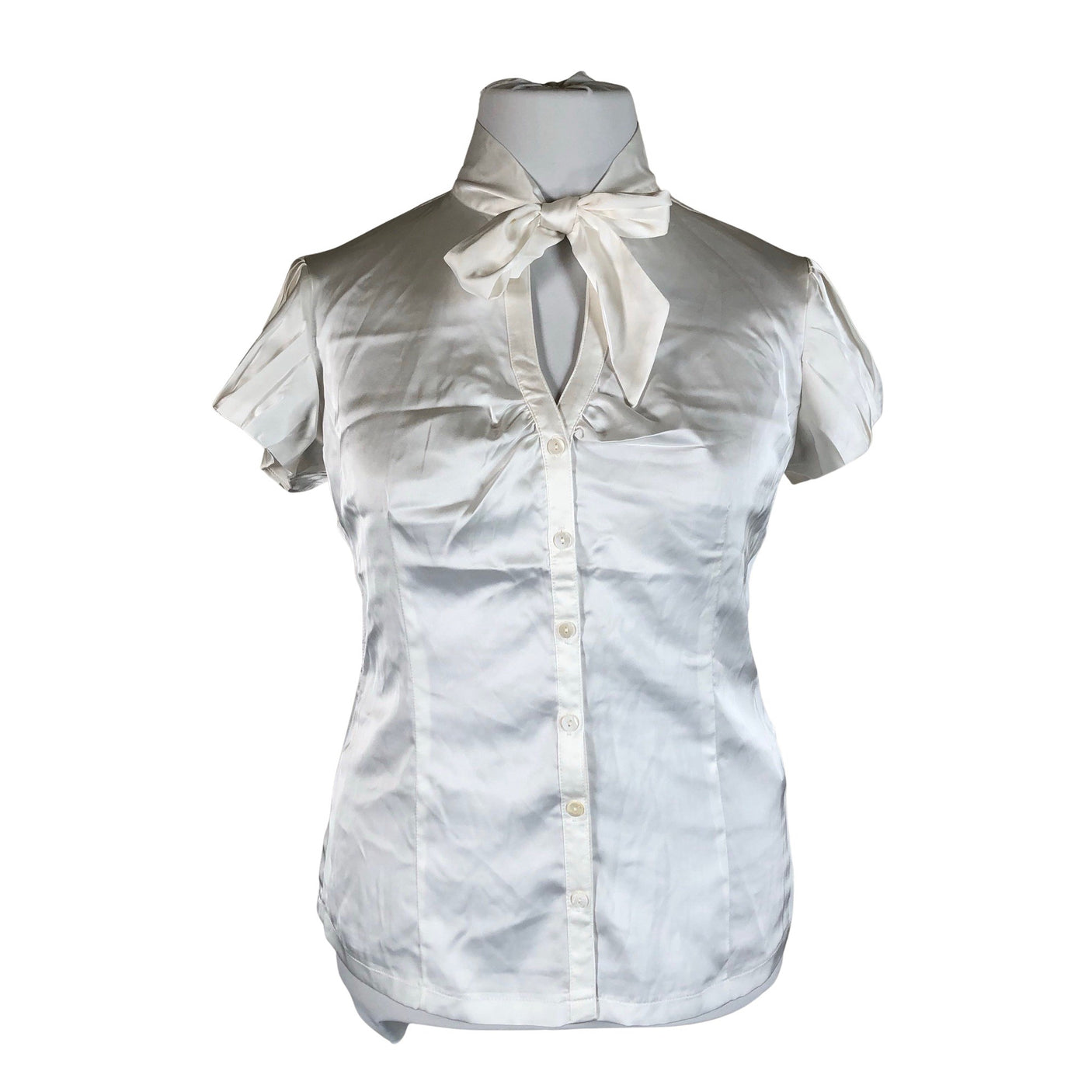 Unisex Avenue - Short-sleeved blouse, size 42 - White (1)