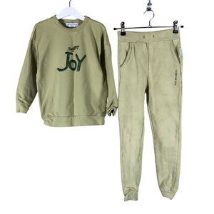 Unisex Joy by M&V - Sweatshirt and pants set, size 134 - 140 - Green (1)