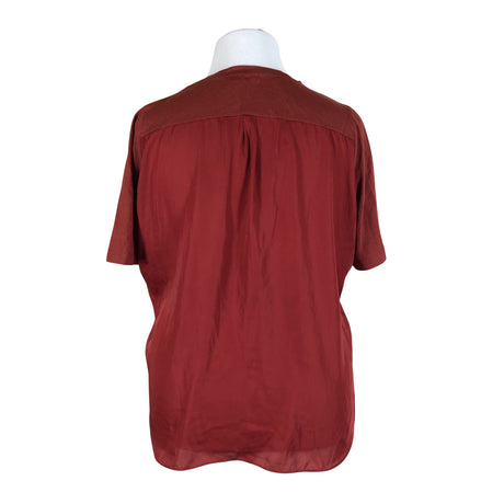 Unisex Nanso - Short-sleeved blouse, size 42 - Wine red (2)