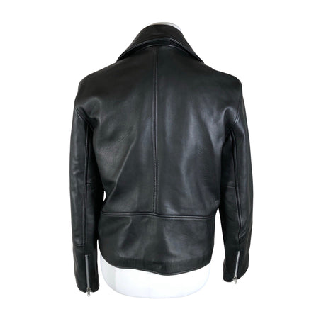 Unisex Samsoe&Samsoe - Leather jacket, size 40 - Black (2)