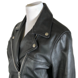 Unisex Samsoe&Samsoe - Leather jacket, size 40 - Black (3)