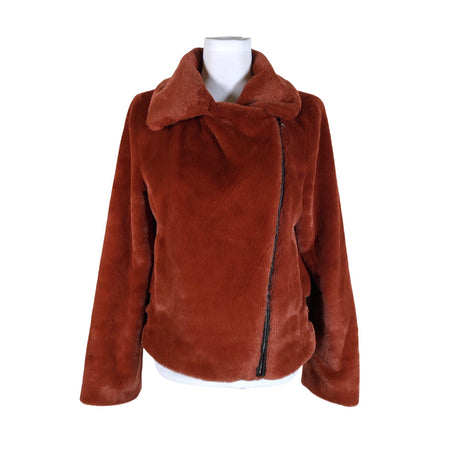 Unisex DKNY - Faux fur coat, size 36 - Brown ()