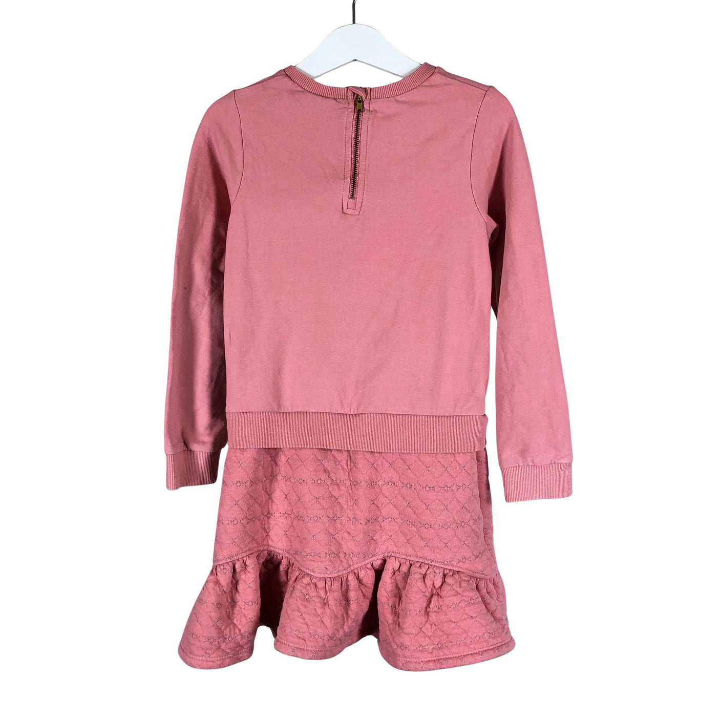 Unisex Polarn O. Pyret - Sweatshirt dress, size 110 - 116 - Light pink (2)