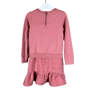 Unisex Polarn O. Pyret - Sweatshirt dress, size 110 - 116 - Light pink (2)