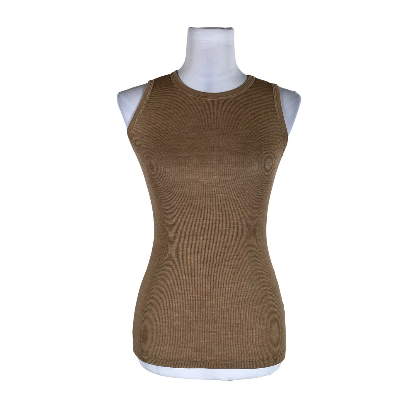 Unisex Dilling - Tricot tank top, size 36 - Brown (1)
