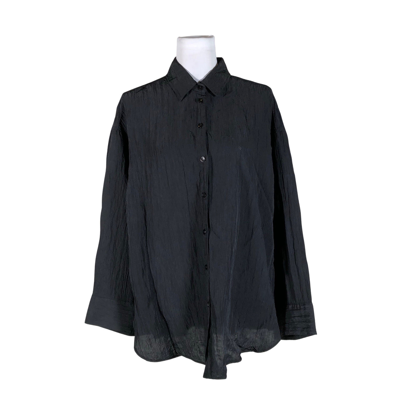Unisex Lindex - Schiffon tunic, size 40 - Black (1)