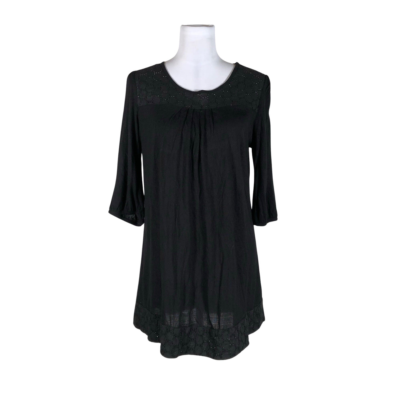 Unisex Lindex - Tricot tunic, size 40 - Black (1)