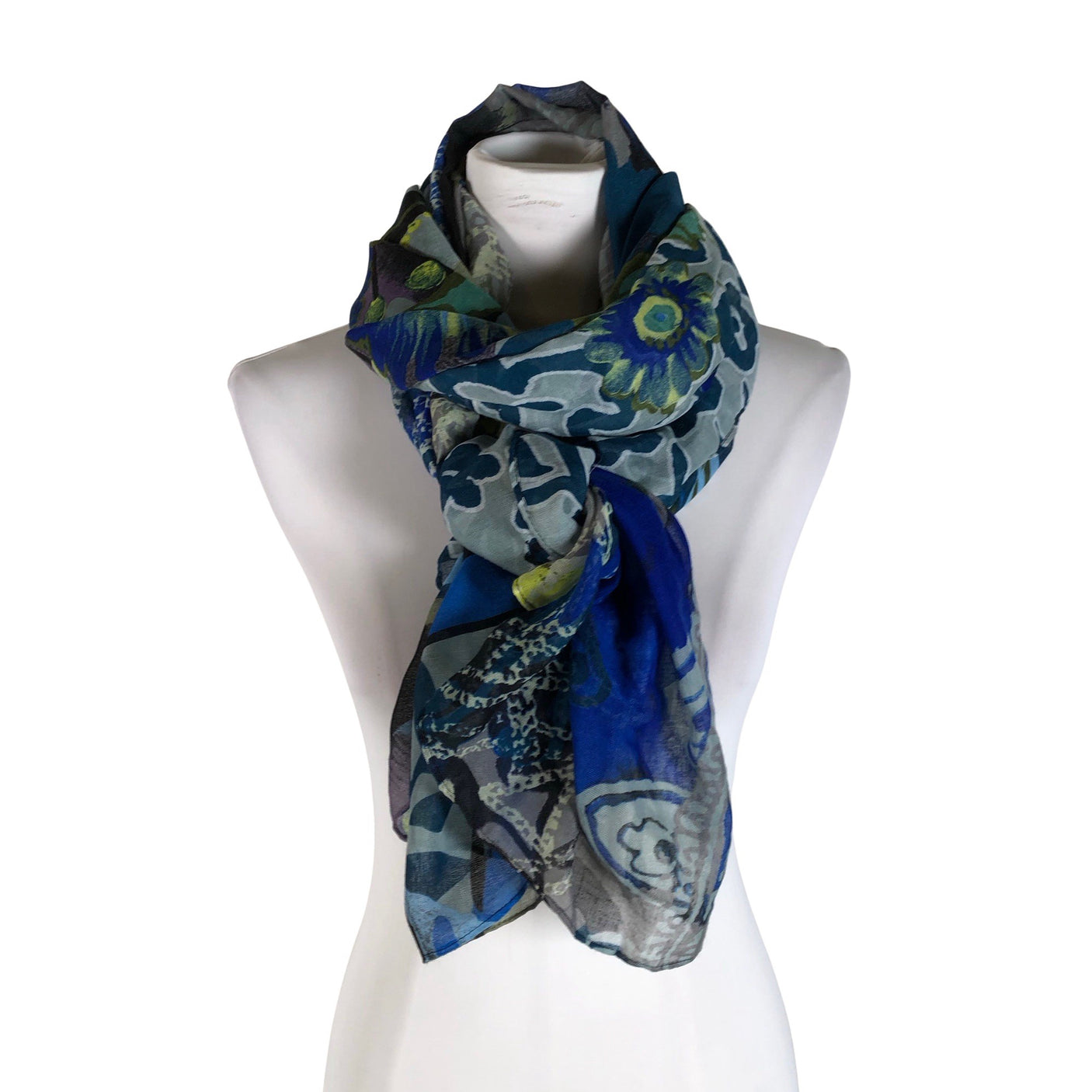 Unisex Desigual - Scarf, size Maxi - Blue (1)