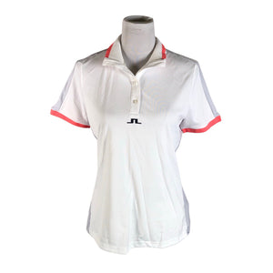 Unisex J.Lindeberg - Sports shirt, short sleeve, size 40 - White (1)