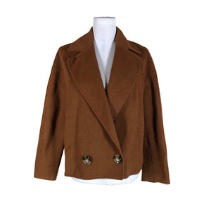 Unisex Massimo Dutti - Wool coat, size 36 - Brown (1)
