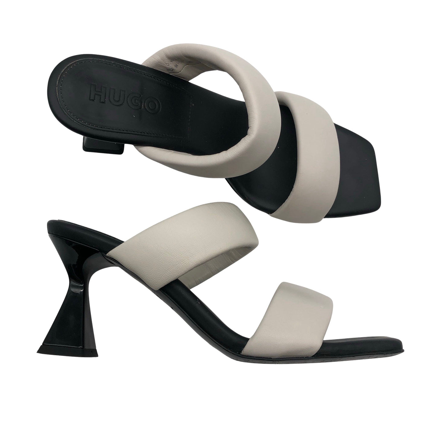 Unisex Hugo Boss - Heeled sandals, size 39 - Gray (1)