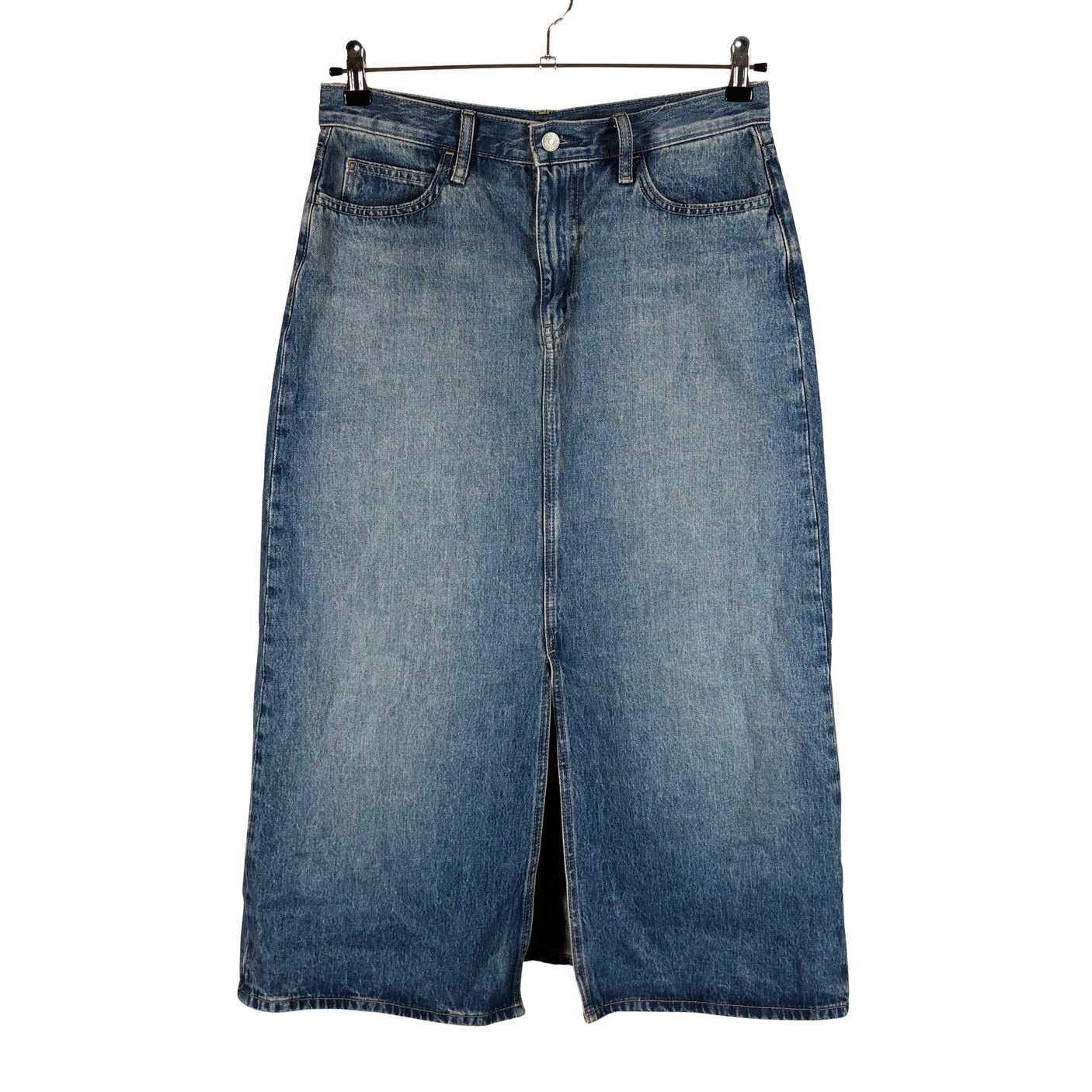 Unisex Uniqlo - Denim skirt, size 38 - Blue (1)