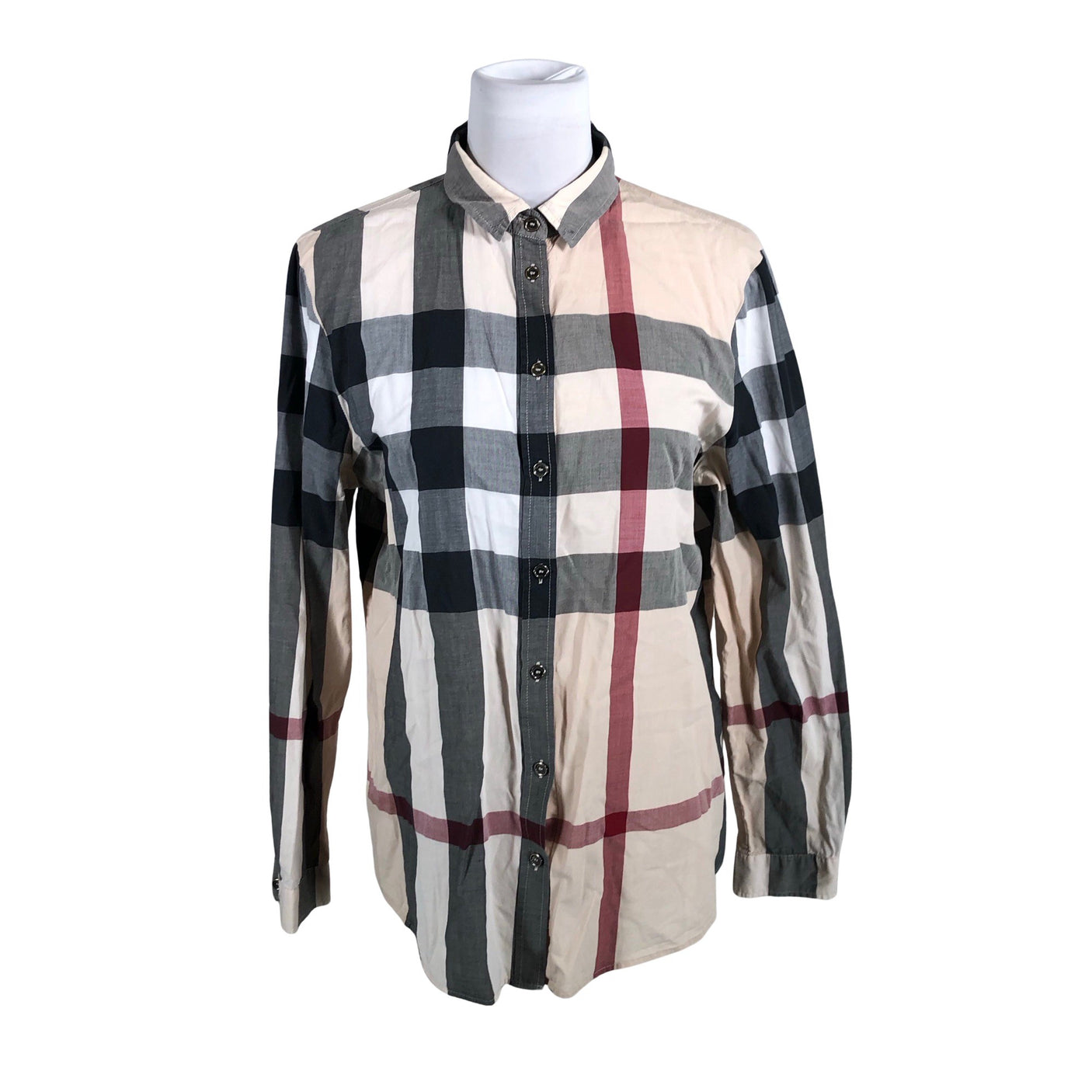 Unisex Burberry Brit - Collared shirt, size 40 - Gray (1)